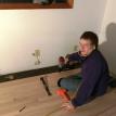 Installing hard wood flooring